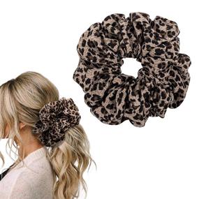 img 4 attached to Резинки для волос YOHAMA Scrunchies - аксессуары для пучков украшения