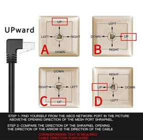 img 1 attached to 🔌 High-Performance Shielded Ethernet Angled Cat6 Computer Cable by JUXINICE