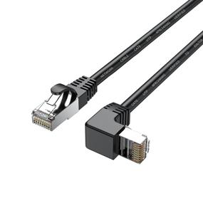 img 4 attached to 🔌 High-Performance Shielded Ethernet Angled Cat6 Computer Cable by JUXINICE