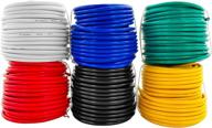 🔌 gs power 16 awg ofc pure copper automotive primary wire 6 roll color combo - 300 ft total - ideal for 12v car audio video trailer harness wiring (also in 14 & 18 ga combo) logo