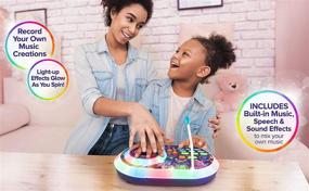 img 1 attached to 🎧 eKids Trolls World Tour DJ Trollex Party Mixer Turntable Toy: Fun-packed Entertainment for Kids with Microphone, Sound Effects, Record & LED Light Show