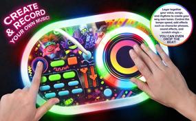 img 2 attached to 🎧 eKids Trolls World Tour DJ Trollex Party Mixer Turntable Toy: Fun-packed Entertainment for Kids with Microphone, Sound Effects, Record & LED Light Show