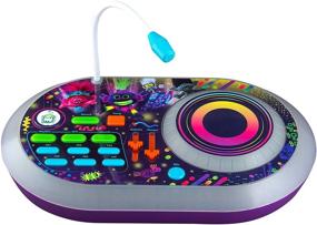img 4 attached to 🎧 eKids Trolls World Tour DJ Trollex Party Mixer Turntable Toy: Fun-packed Entertainment for Kids with Microphone, Sound Effects, Record & LED Light Show