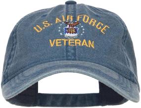 img 4 attached to e4Hats.com Washed Cap: Premium Embroidered US Air Force Veteran Military Hat