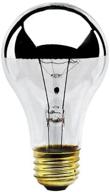 bulbrite a19 half chrome shape led light bulb logo