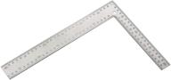 📐 uxcell l square 200x300mm/8x12inch steel metric inch double scale 90 degree angle ruler for woodworking engineers logo