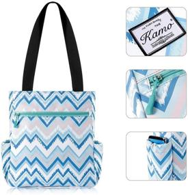 img 1 attached to Kamo Canvas Tote Bag Shoulder Women's Handbags & Wallets