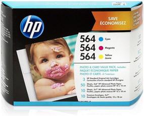 img 4 attached to 🖨️ Картриджи HP 564 с различной фотобумагой - голубой, пурпурной, желтой для принтеров HP DeskJet и OfficeJet