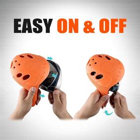 img 3 attached to Premium PGM Golf Head Covers: 4pcs/1pc for Drivers, Fairway Woods & Hybrids 🏌️ with Easy On/Off, No. Pins, Oversized Fit, Extra Club Protection - Washable, Fits All Brands