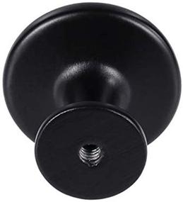 img 3 attached to 🔘 Kalolary 6 Pack Black Round Knob - Premium Single Hole Drawer Handles for Kitchen Cabinets