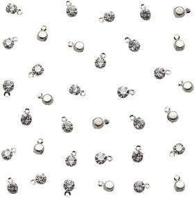 img 4 attached to Rhinestone Birthstone Pendants Earrings Accessories