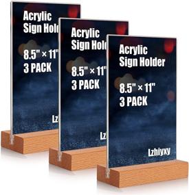 img 4 attached to Lzhiyxy Acrylic Sign Holder Frame Perfect