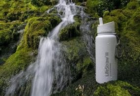img 1 attached to LifeStraw Go Stainless Steel Water Filter Bottle With 2-Stage Integrated Filter Straw