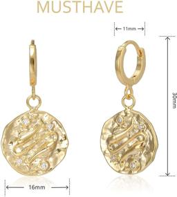 img 3 attached to MUSTHAVE Constellation Zodiac Earrings Astrology