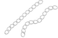 chain extension tails silver plated beading & jewelry making logo