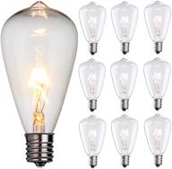 💡 enhance your outdoor lighting with dr betree 10 pack replacement edison bulbs logo