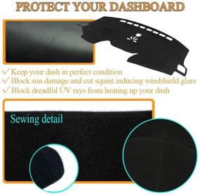 img 3 attached to AKMOTOR Dash Cover Dashboard Cover Pad Mat Fit For Honda CRV CR-V 2017 2018 2019 Without Head Up Display (17-19 Black) Z07