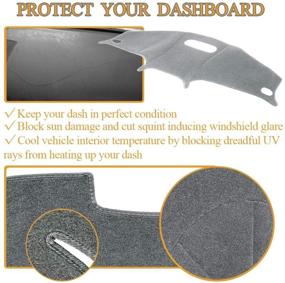 img 2 attached to Настраиваемый серый чехол для приборной панели Dash Cover Mat Pad для Chrysler PT Cruiser 2001-2005 (Y15)