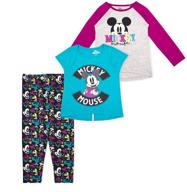 disney 3 piece mickey minnie leggings girls' clothing for leggings logo