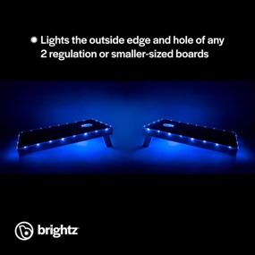 img 2 attached to Brightz TossBrightz: Enhance Your Corn Hole Game with LED Cornhole Lights, Blue - Perfect for Nighttime Fun - Neon Glow in the Dark - 2-Pack LED Rope Light String Set