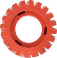 🔴 dynabrade 92255 red-tred eraser wheel: 4-inch diameter by 1-1/4-inch wide wheel only - red color logo