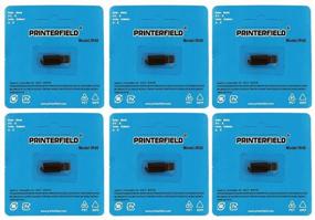 img 1 attached to 🖤 Premium Black Ink Roller: Printerfield IR-40 (6 Pack) Compatible Calculator Printer Ribbon