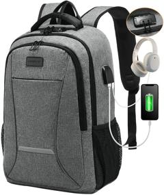img 4 attached to LOVEVOOK Backpack Charging Headphone Business Backpacks