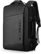 🎒 mark ryden 26/38l carry on travel backpack: expandable bag for men with 17.3" laptop compartment logo