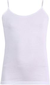 img 4 attached to ToBeInStyle Girls Adjustable Strap Camisole: Stylish Versatility for Girls' Tops, Tees & Blouses