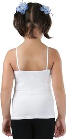 img 3 attached to ToBeInStyle Girls Adjustable Strap Camisole: Stylish Versatility for Girls' Tops, Tees & Blouses