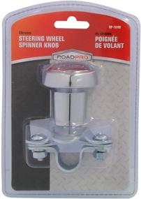 img 1 attached to 🚗 Enhance Your Driving Experience with RoadPro RP-70100 Chrome Steering Wheel Spinner Knob