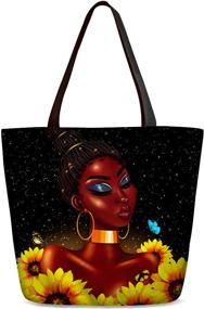 img 4 attached to Elegant African American Shoulder Business Shopping Satchels for Women: Handbags & Wallets Collection