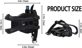 img 1 attached to 🚲 JRCOEGE Toe Cages for Peloton Bikes: Anti-Slip, Adjustable Straps, Dual-Use Pedal Upgrade