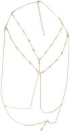 💎 bohemian rhinestone chain bra - sexy beads, shiny luxury body chains - statement jewelry cross for women - beach body accessories logo