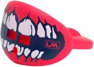 loudmouth football mouth guards: skull teeth design in multiple colors - adult & youth sports mouthpiece for teeth protection and lip safety логотип