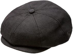 img 4 attached to 🧢 Boys' Herringbone Newsboy Cap - Born Love Pageboy - Stylish Accessories