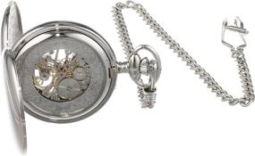 img 3 attached to Charles Hubert Paris Mechanical Pocket Watch 3575W