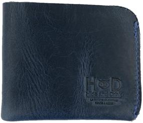 img 3 attached to 👜 Refined Elegance: Hide Drink Leather Slimfold Handmade Wallet