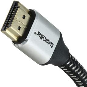 img 3 attached to 🔌 HDMI-кабель высокой производительности (8K, 4K, HDCP 2.2, HDR, ARC, 48 Гбит/с) - Шнур длиной 1,8 метра, оплетенный.