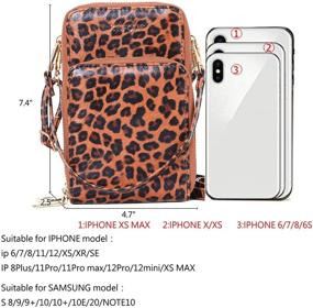 img 3 attached to Crossbody Leopard Cellphone Shoulder Designer