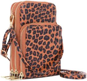 img 4 attached to Crossbody Leopard Cellphone Shoulder Designer