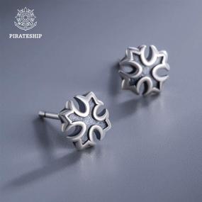 img 1 attached to 🏴 Sterling Silver PIRATESHIP Earrings: Trendy Fashion Jewelry for Girls' Birthdays