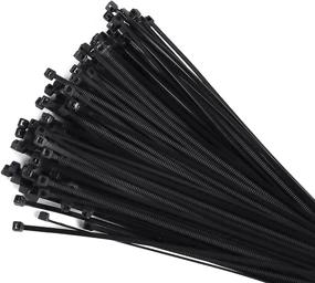 img 1 attached to 600pcs Thin Cable Zip Ties - 4+6+8-Inch Heavy Duty 🔗 40lbs Nylon Ties for Zip Tie Gun or Cutters by WINSFISH