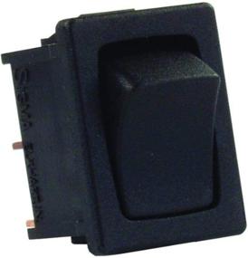 img 1 attached to Enhanced SEO: JR Products 12815 Black Mini SPST Mom-On/Off Switch