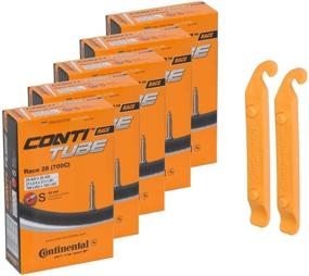 img 3 attached to Continental Bicycle Tubes Race 28 700x20-25 S42 Presta Valve 42mm Bike Tube Super Value Bundle - Pack of 5 Conti Tubes & 2 Conti Tire Levers for Optimal Performance