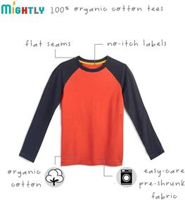 img 3 attached to 👚 Mightly Sleeved: Certified Organic Clothing for Toddler Girls - Tops, Tees & Blouses