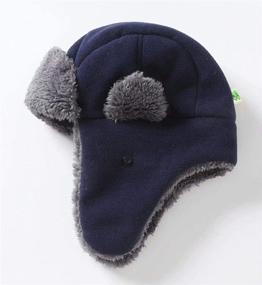 img 3 attached to 🧢 Warm and Cozy: Home Prefer Toddler Boys Winter Hat with Long Earflaps