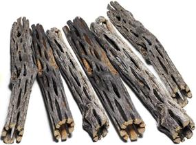 img 3 attached to 🪵 SunGrow Cholla Wood: 5 Inch Long Aquarium Decoration, Chew Toys for Small Pets & Artistic Home Decor - 6-Pcs Long Lasting Driftwood