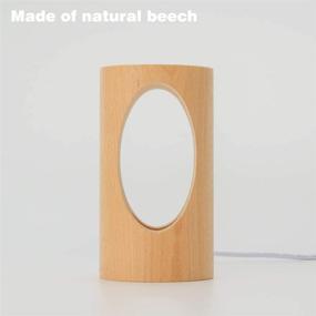 img 1 attached to 🌿 LONRISWAY LED Wood Desk Lamp: Dimmable Bedside Night Light for Bedroom | Creative Home Decor Table Lamp with Unique Design - Perfect Housewarming Gift