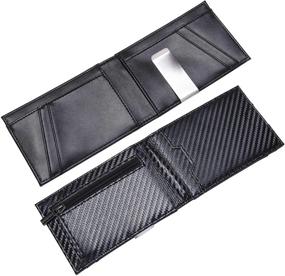 img 1 attached to Men Bifold Wallet Money Clip